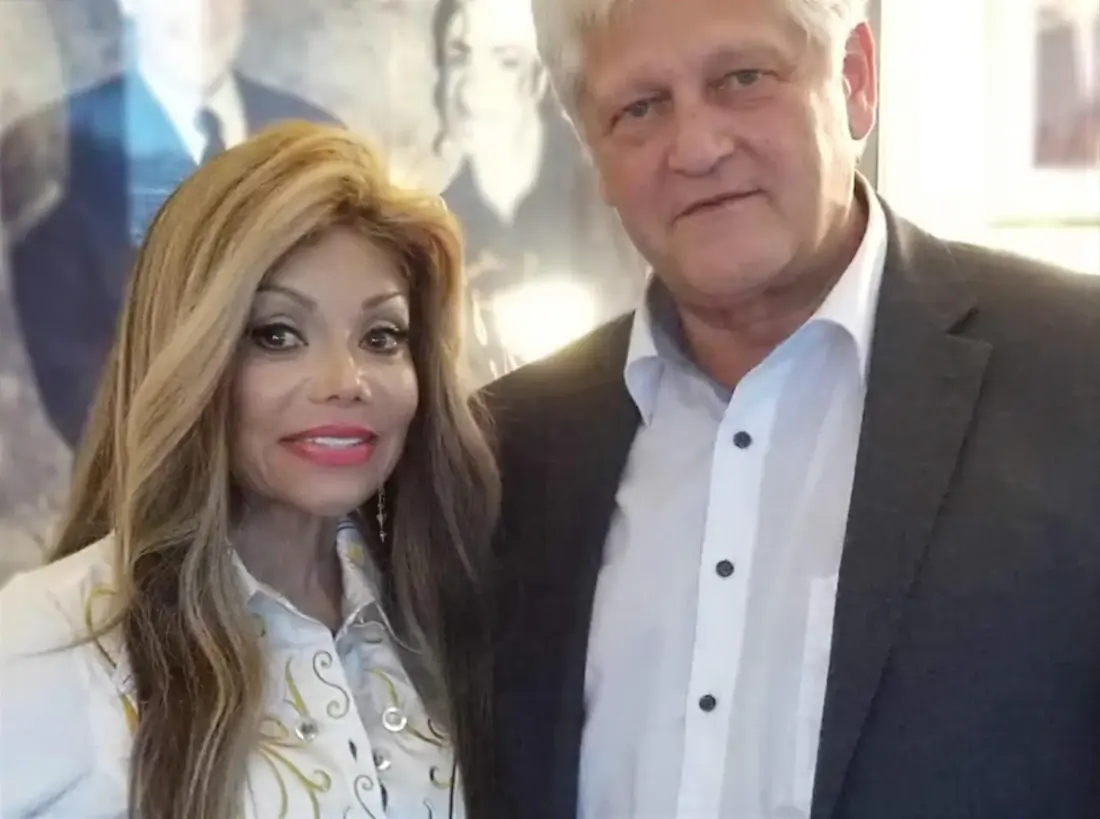 LaToya Jackson with Dieter Wiesner