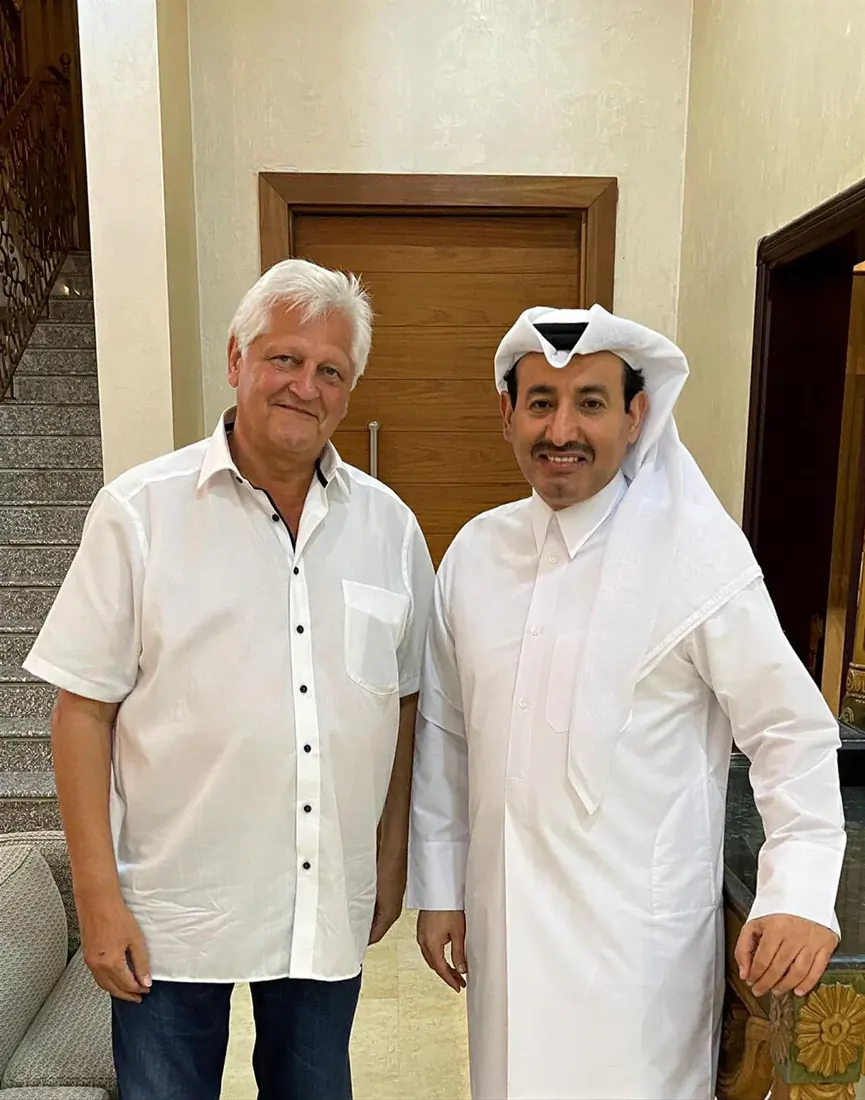 Saeed AlKaabi with Dieter Wiesner