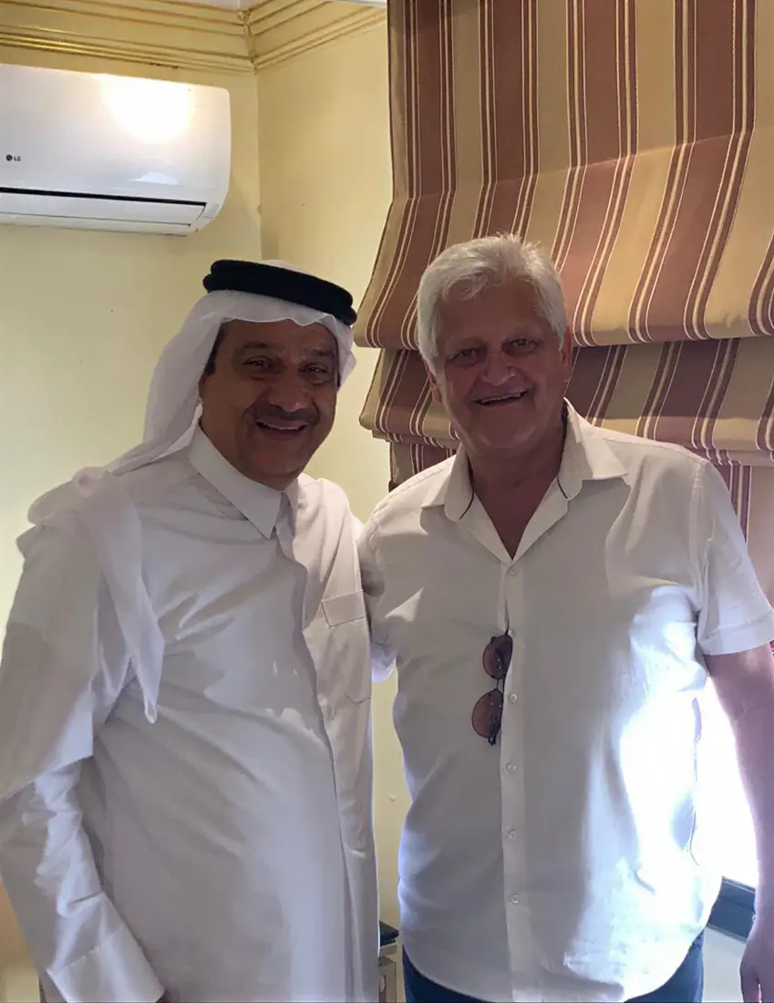 Captain Ghassan with Dieter Wiesner